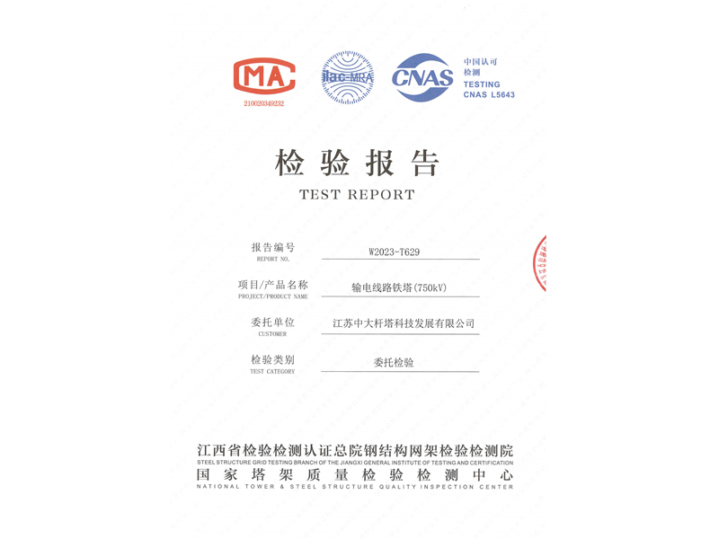 750kV铁塔检测报告